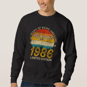 39 Jahre alt 1986 Retro Phantastisch 39. Geburtsta Sweatshirt