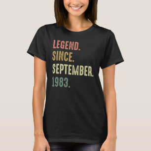 39 Jahre alte Legende seit September 1983 49. Bir T-Shirt