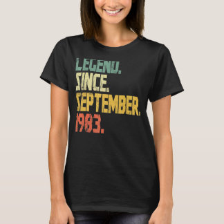 39 Jahre alte Legende seit September 1983 49. Bir T-Shirt