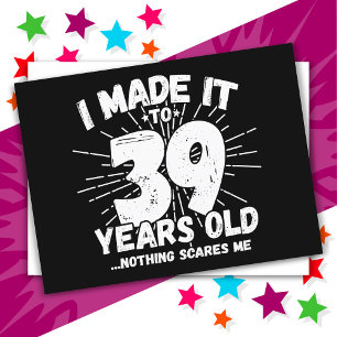 39 Jahre alter sarkastischer Meme Lustiger 39. Geb Postkarte