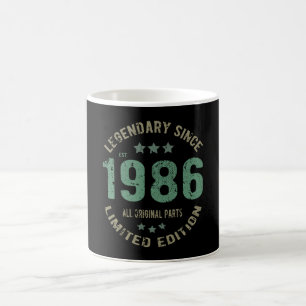 39 Jahre alter Tag 1986 Legend 39. Geburtstagsgesc Kaffeetasse