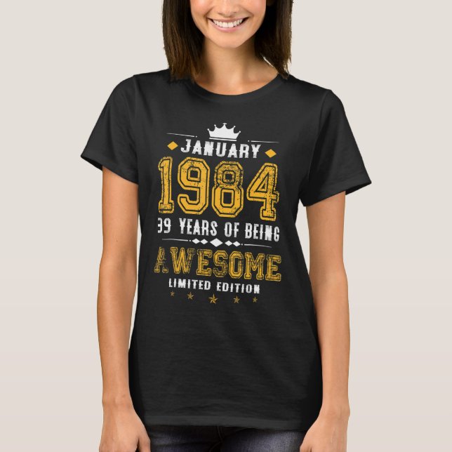 39. Jänner 1984 39. T-Shirt (Vorderseite)