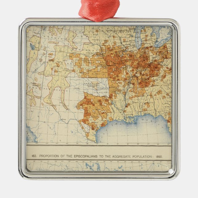 39 Jünger Christi, Episcopalians 1890 Silbernes Ornament (Vorne)