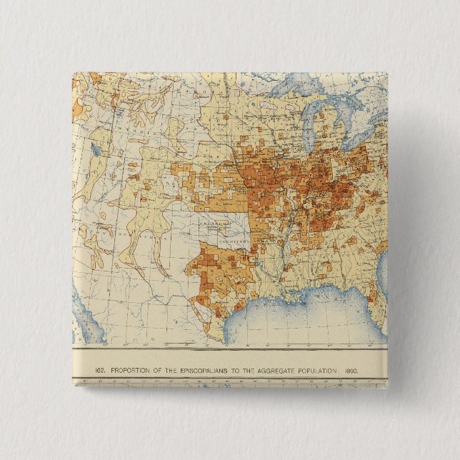 39 Jünger Christi, Episkopalier 1890 Button (Vorderseite)