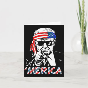 'merica Trump Frohe 4. Juli Trump Amerikanisch Karte