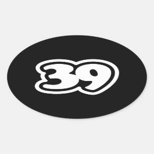 39 Sticker ovale Sankyu à l'argot japonais