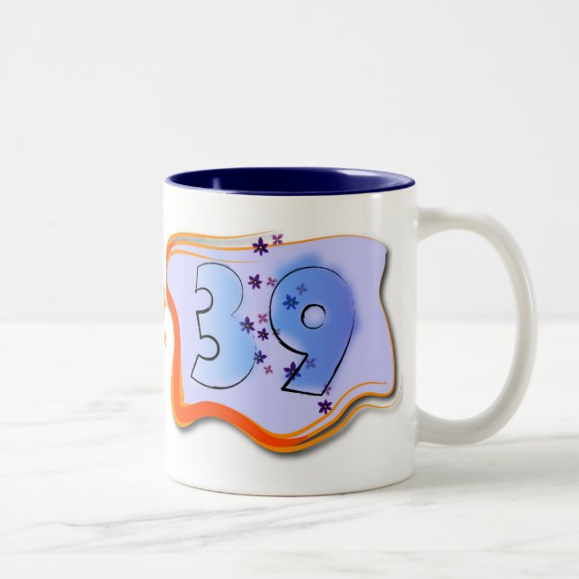 39 und Betrieb Zweifarbige Tasse (Rechts)