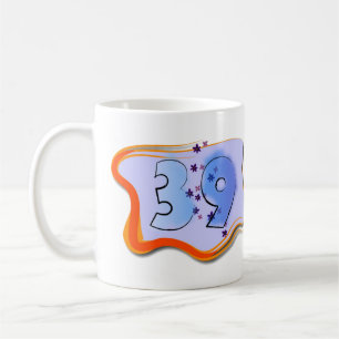 39 und hält Happy Birthday Anpassbar  Kaffeetasse