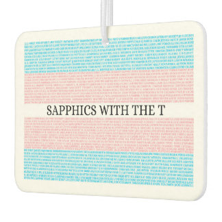 3.0 Sapphics mit dem T Car Air Freshener Autolufterfrischer