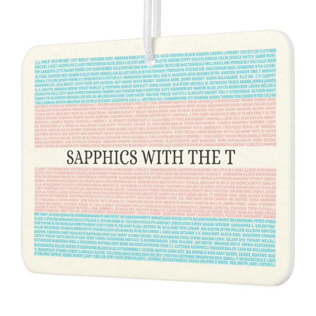 3.0 Sapphics mit dem T Car Air Freshener Autolufterfrischer (Links)