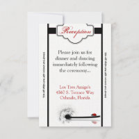 3.12x18 Empfang Card Lady Bug Dandilion Blume Ins