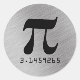 3.1459265 Pi mathematische Konstante Runder Aufkleber
