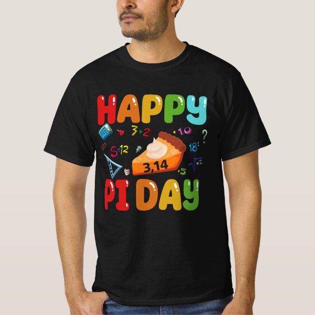 3.14 Glückliches Pi Day Pie Day Pi Symbol für Math T-Shirt (Vorderseite)