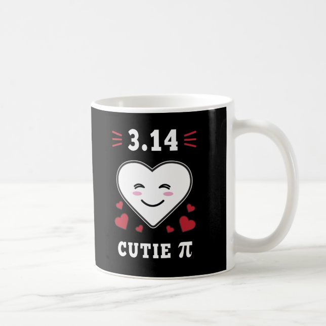 3.14 Herzliche Süsse Pi Funny Math Joke Kaffeetasse (Rechts)