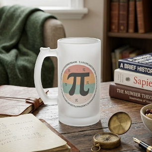 3.14 Nationaler Pi-Tag-Design - Pi-Tag-Geschenkide Mattglas Bierglas
