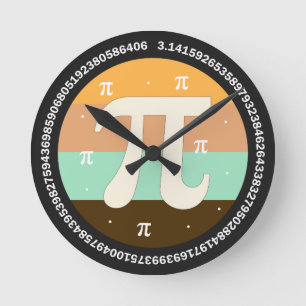 3.14 Nationaler Pi-Tag-Design - Pi-Tag-Geschenkide Runde Wanduhr