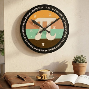 3.14 Nationaler Pi-Tag-Design - Pi-Tag-Geschenkide Runde Wanduhr