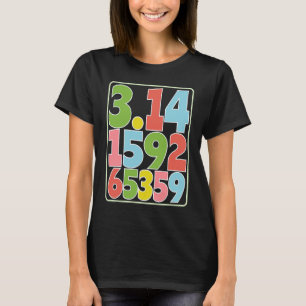 3 14 Pi Nummer Playful pie Shield Pi Day T-Shirt