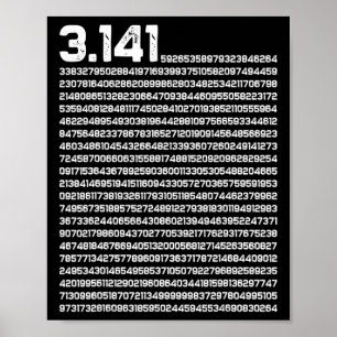 3.14 Pi Tag Mathematik Irrationale Nummer Pi Poster