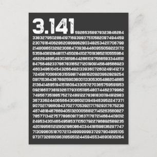 3.14 Pi Tag Mathematik Irrationale Nummer Pi Postkarte