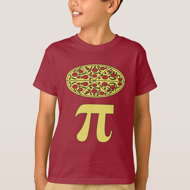 3.14 Pizza Pie Pi Pun Funny Math Joke T - Shirt (Vorderseite)