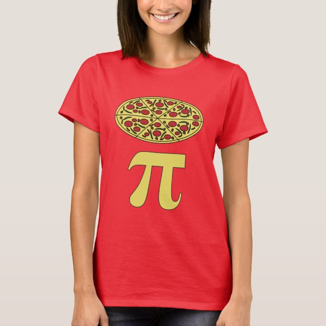 3.14 Pizza Pie Pi Pun Funny Math Joke T - Shirt (Vorderseite)