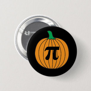 3.14 Pumpkin Pi Pun Funny Math Joke Button