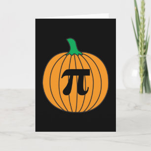 3.14 Pumpkin Pi Pun Funny Math Joke Karte