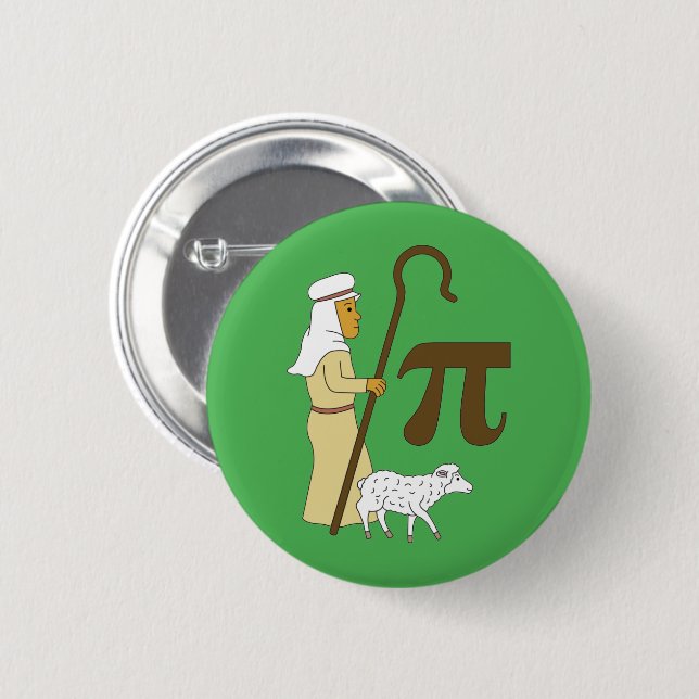 3.14 Shepherd's Pie Pi-Wortwitz Lustiger Mathemati Button (Vorne & Hinten)