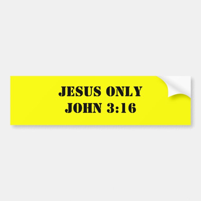 3:16 JESUSS ONLYJOHN AUTOAUFKLEBER (Vorne)