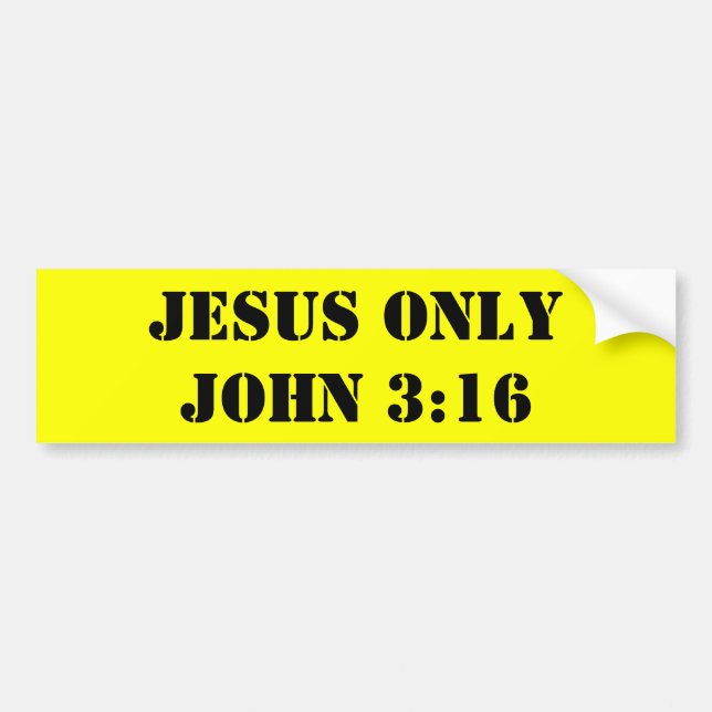 3:16 JESUSS ONLYJOHN AUTOAUFKLEBER (Vorne)