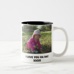 3-27-2007-86, I-LIEBE SIE DA DA!! XXOO ZWEIFARBIGE TASSE