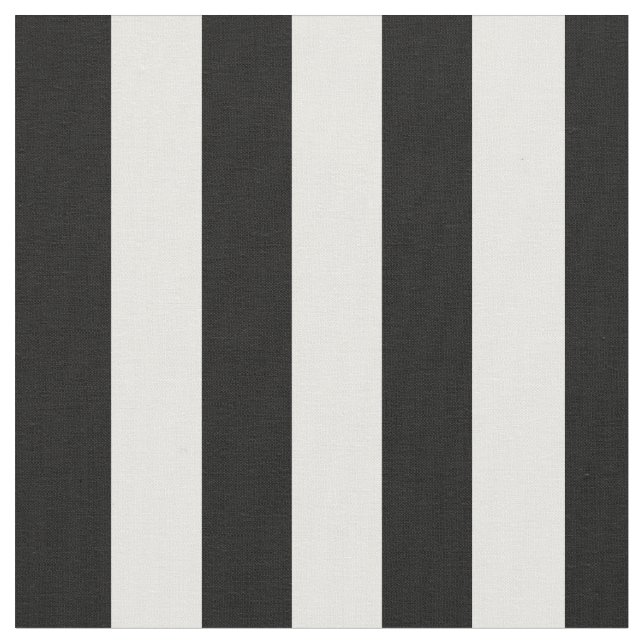 3/4" Schwarz-weiße Streifengewebe Stoff (Nahaufnahme)