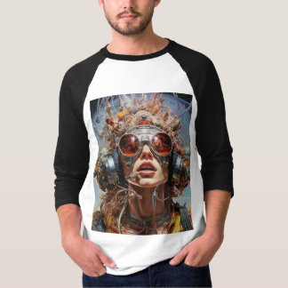 3/4 Sleeve Klassisches Psychonaut-Shirt T-Shirt