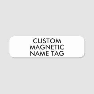 3,5" x 1" abgerundete individuelle Magnet-Namenssc Namensschild