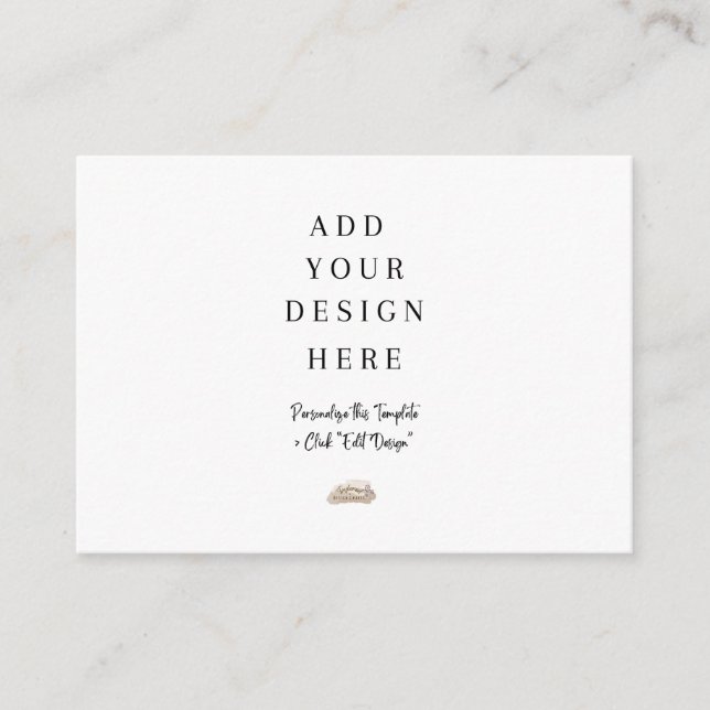 3,5" x 2,5" Verschlusskarten Begleitkarte (Vorderseite)