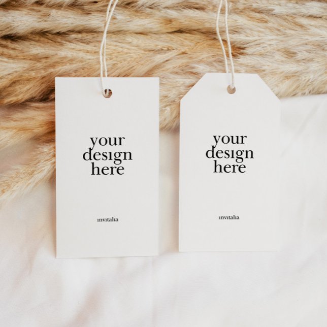 3,5 x 2" Vorzugstempeldruck Geschenkanhänger (Print Your Own Tag)