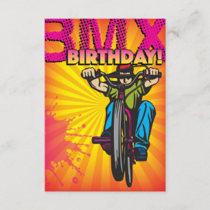 3.5 X 5 BMX Geburtstagseinladung Einladung