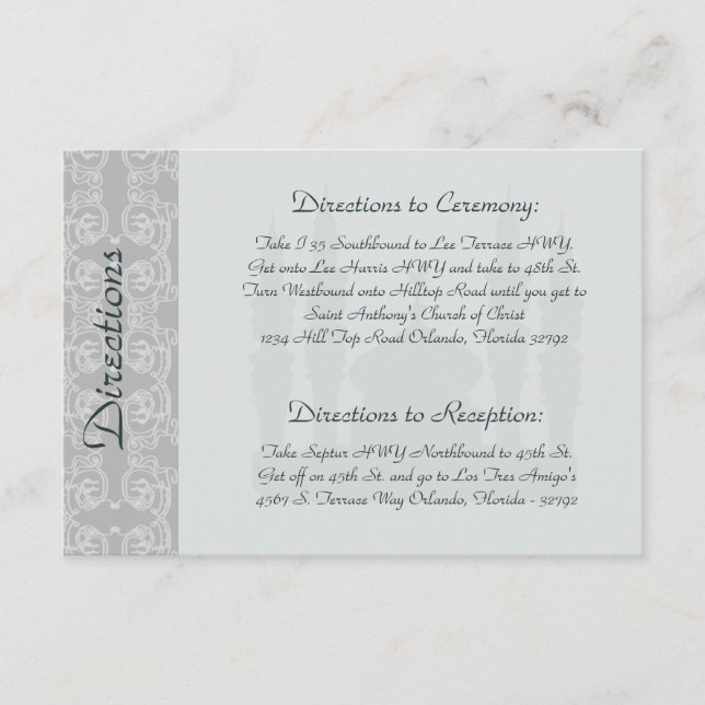 3.5 x 5 Direction Card Soft Blue Islamic Ramadan B Begleitkarte (Vorderseite)