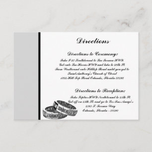 3.5 x 5 Fahrtkarte, die er/sie Diamant Wedding Ba Begleitkarte