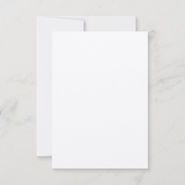 3,5" x 5" Filz White Note Card & Umschlag Mitteilungskarte (Vorderseite)