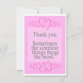 3,5" x 5" Flat danke Karte