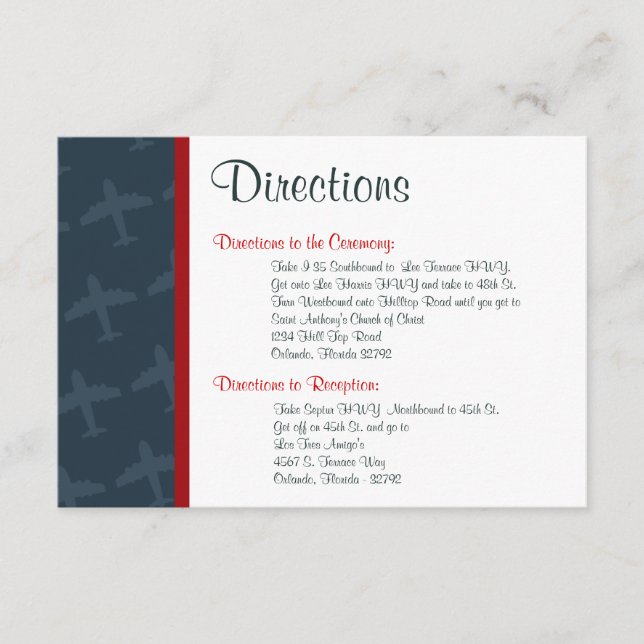 3.5 x 5 Flugrichtung Begleitkarte (Vorderseite)