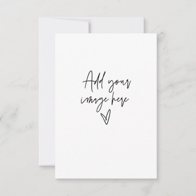 3,5 x 5 RSVP Réponse Modèle de carte de réponse (Devant)