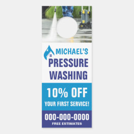 3,5" x 8,5" Doppelseitiger Druck Waschen Türanhänger