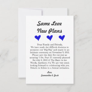 3,5 Zoll x 5 Zoll Save the Date flache Karte