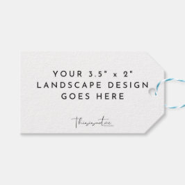 3.5x2" Template Horizontale Landschaft Gefallen Geschenkanhänger
