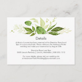 3.5x5 Botanische Rustikale Grünflächen - Umschließ Begleitkarte