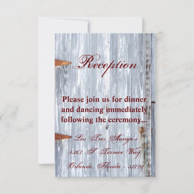 3,5x5 Carte de réception Lave-linge blanc Bois Gra (Devant)