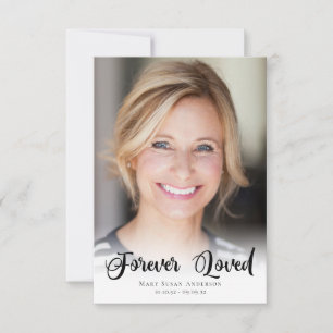 3.5x5 Einfache Beerdigung des Fotos Vielen Dank Einladung